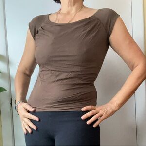 Alfani Chocolate Brown Blouse